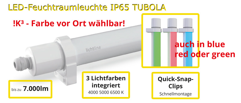 LED-Feuchtraumleuchte Tubola